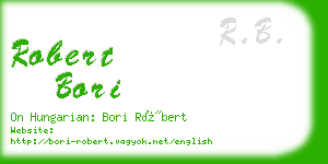 robert bori business card